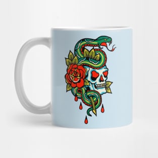 Snake's Skull Flowers Mug